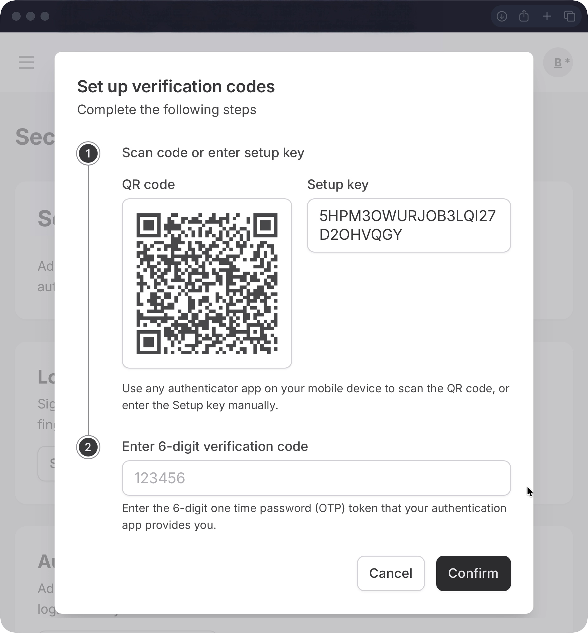 Authenticator app
