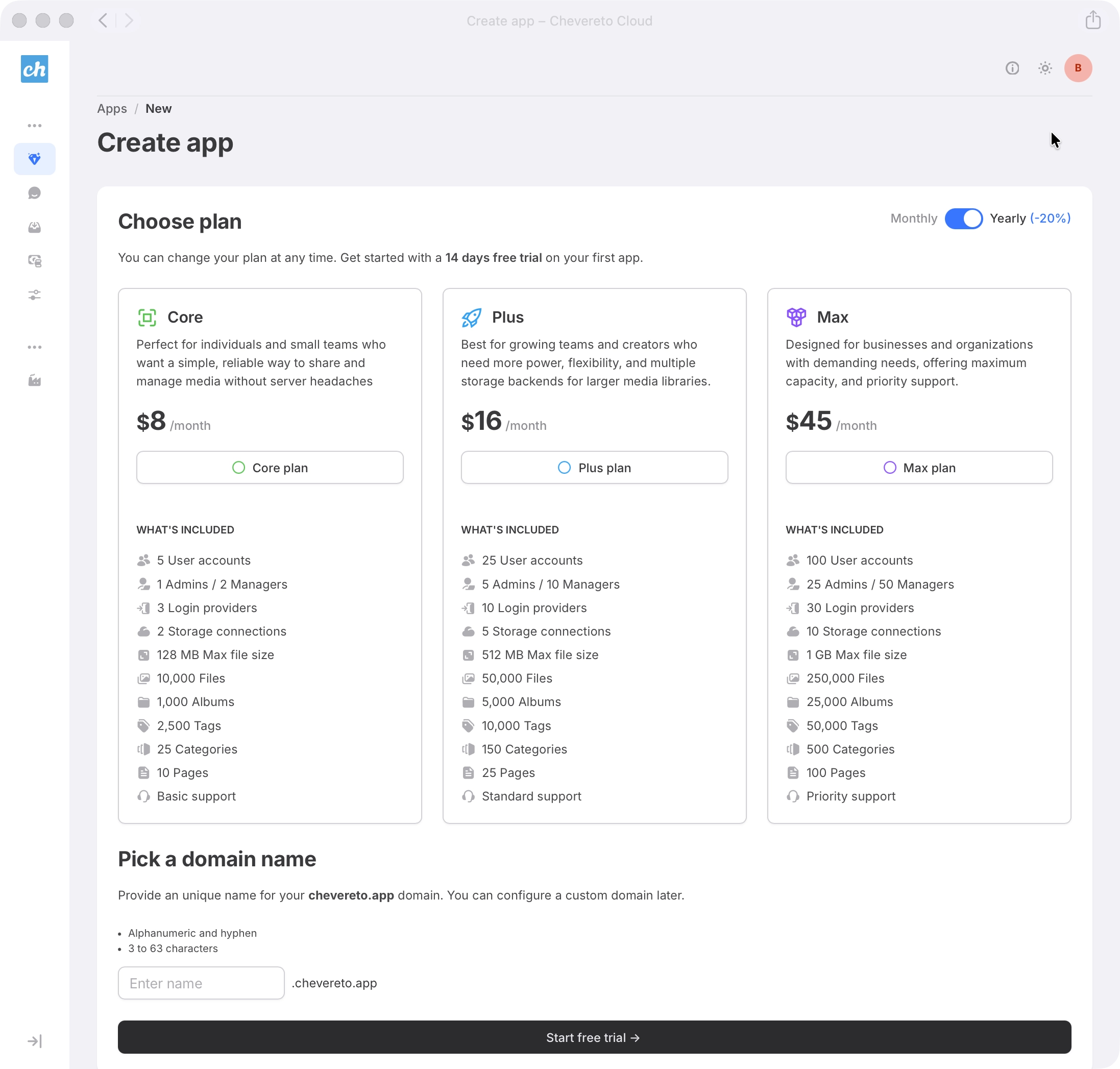 Create app