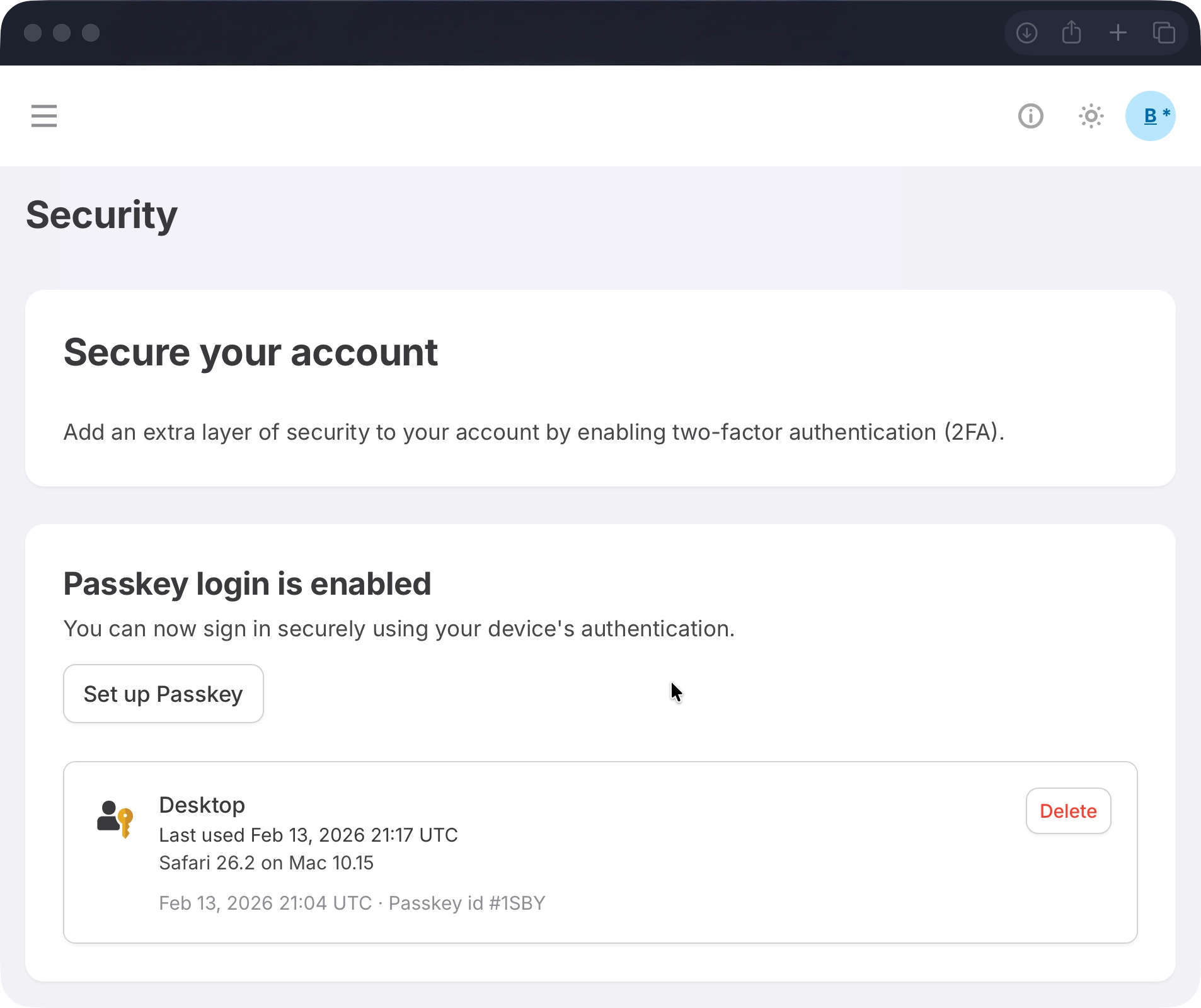 Passkey